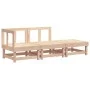 Gartenmöbel-Set 3-teilig aus massivem Kiefernholz von , Modulare Sofas für den Außenbereich - Ref: Foro24-825408, Preis: 132,...