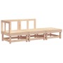 Gartenmöbel-Set 3-teilig aus massivem Kiefernholz von , Modulare Sofas für den Außenbereich - Ref: Foro24-825408, Preis: 137,...