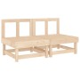 Central garden sofas 2 units solid pine wood by , Modular outdoor sofas - Ref: Foro24-825401, Price: 99,61 €, Discount: %