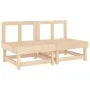 Zentrale Gartensofas 2 Einheiten aus massivem Kiefernholz von , Modulare Sofas für den Außenbereich - Ref: Foro24-825401, Pre...