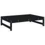 Gartenhocker aus massivem schwarzem Kiefernholz 120x80 cm von , Modulare Sofas für den Außenbereich - Ref: Foro24-825713, Pre...