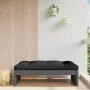 Garden stool solid gray pine wood 120x80 cm by , Modular outdoor sofas - Ref: Foro24-825753, Price: 104,11 €, Discount: %