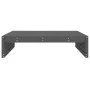 Garden stool solid gray pine wood 120x80 cm by , Modular outdoor sofas - Ref: Foro24-825753, Price: 104,11 €, Discount: %