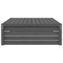Gartenhocker aus massivem grauem Kiefernholz 120x80 cm von , Modulare Sofas für den Außenbereich - Ref: Foro24-825753, Preis:...
