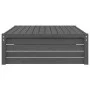 Gartenhocker aus massivem grauem Kiefernholz 120x80 cm von , Modulare Sofas für den Außenbereich - Ref: Foro24-825753, Preis:...