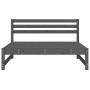 Central garden sofas 2 pcs gray pine wood 120x80 cm by , Modular outdoor sofas - Ref: Foro24-825718, Price: 206,55 €, Discoun...