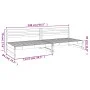 Central garden sofas 2 pcs gray pine wood 120x80 cm by , Modular outdoor sofas - Ref: Foro24-825718, Price: 215,55 €, Discoun...
