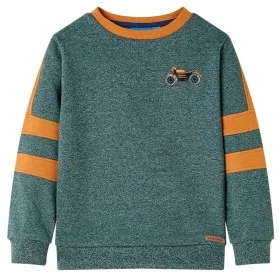Dark green melange children's sweatshirt 116 by , Kids T-shirts - Ref: Foro24-12666, Price: 10,97 €, Discount: %