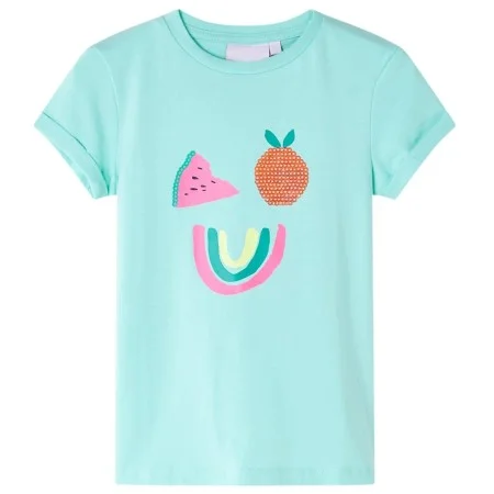 Camiseta infantil verde menta claro 140 de , Camisetas para niños - Ref: Foro24-11388, Precio: 8,30 €, Descuento: %