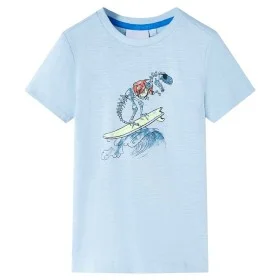 Camiseta infantil azul claro 104 de , Camisetas para niños - Ref: Foro24-12560, Precio: 7,93 €, Descuento: %