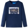 Camiseta infantil de manga larga azul marino melange 128 de , Camisetas para niños - Ref: Foro24-12632, Precio: 8,85 €, Descu...