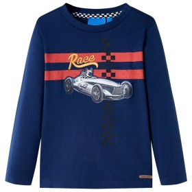 Marineblaues Langarm-T-Shirt für Kinder 128 von , Kinder-T-Shirts - Ref: Foro24-13082, Preis: 8,85 €, Rabatt: %