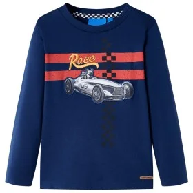 Navy blue long-sleeved children's t-shirt 104 by , Kids T-shirts - Ref: Foro24-13080, Price: 10,30 €, Discount: %