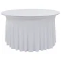 Elastic table covers 2 pcs with skirt 150x74 cm white by vidaXL, Covers - Ref: Foro24-133582, Price: 44,35 €, Discount: %