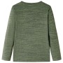 Camiseta infantil de manga larga caqui melange 140 de , Camisetas para niños - Ref: Foro24-13193, Precio: 8,74 €