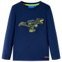 Camiseta infantil de manga larga azul marino 128 de , Camisetas para niños - Ref: Foro24-13257, Precio: 10,22 €, Descuento: %