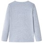 Langärmliges graumeliertes Kinder-T-Shirt 128 von , Kinder-T-Shirts - Ref: Foro24-13262, Preis: 8,76 €, Rabatt: %