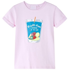 Zartrosa Kinder-T-Shirt 128 von , Kinder-T-Shirts - Ref: Foro24-10602, Preis: 8,32 €, Rabatt: %