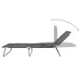 Folding lounger with adjustable backrest gray by vidaXL, Loungers - Ref: Foro24-44293, Price: 59,91 €, Discount: %