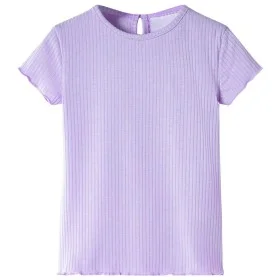 Camiseta infantil color lila 116 de , Camisetas para niños - Ref: Foro24-10876, Precio: 8,24 €, Descuento: %