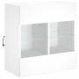 Wandmontierter TV-Schrank mit LED-Leuchten weiß 58,5 x 30 x 60,5 cm von , TV-Möbel - Ref: Foro24-837092, Preis: 57,66 €, Raba...