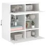 Mueble de TV de pared con luces LED blanco 58,5x30x60,5 cm de , Muebles TV - Ref: Foro24-837092, Precio: 56,94 €, Descuento: %