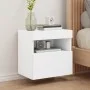 Wand-TV-Schrank mit LED-Leuchten weiß 40x30x40 cm von , TV-Möbel - Ref: Foro24-837169, Preis: 43,26 €, Rabatt: %