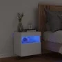 Mueble de TV de pared con luces LED blanco 40x30x40 cm de , Muebles TV - Ref: Foro24-837169, Precio: 43,26 €, Descuento: %