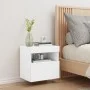 Wand-TV-Schrank mit LED-Leuchten weiß 40x30x40 cm von , TV-Möbel - Ref: Foro24-837169, Preis: 43,26 €, Rabatt: %