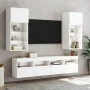 Mueble de TV de pared con luces LED blanco 40x30x40 cm de , Muebles TV - Ref: Foro24-837169, Precio: 43,26 €, Descuento: %