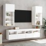 Wand-TV-Schrank mit LED-Leuchten weiß 40x30x40 cm von , TV-Möbel - Ref: Foro24-837169, Preis: 43,94 €, Rabatt: %