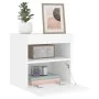 Wand-TV-Schrank mit LED-Leuchten weiß 40x30x40 cm von , TV-Möbel - Ref: Foro24-837169, Preis: 43,26 €, Rabatt: %