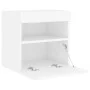 Mueble de TV de pared con luces LED blanco 40x30x40 cm de , Muebles TV - Ref: Foro24-837169, Precio: 43,26 €, Descuento: %