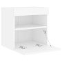 Wand-TV-Schrank mit LED-Leuchten weiß 40x30x40 cm von , TV-Möbel - Ref: Foro24-837169, Preis: 43,94 €, Rabatt: %