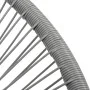 Runder grauer Gartenstuhl aus synthetischem Rattan von vidaXL, Gartenstühle - Ref: Foro24-44481, Preis: 79,73 €, Rabatt: %
