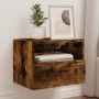 TV-Wandmöbel 2 Stück geräuchertes Eichenholz 40x30x30 cm von , TV-Möbel - Ref: Foro24-836849, Preis: 43,08 €, Rabatt: %