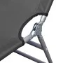 Folding lounger with adjustable backrest gray by vidaXL, Loungers - Ref: Foro24-44293, Price: 59,91 €, Discount: %