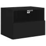 Mueble de pared para TV madera de ingeniería negro 40x30x30 cm de , Muebles TV - Ref: Foro24-836842, Precio: 31,38 €, Descuen...