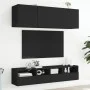 Schwarzer TV-Wandschrank aus Holzwerkstoff, 40 x 30 x 30 cm von , TV-Möbel - Ref: Foro24-836842, Preis: 31,38 €, Rabatt: %