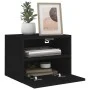 Mueble de pared para TV madera de ingeniería negro 40x30x30 cm de , Muebles TV - Ref: Foro24-836842, Precio: 31,38 €, Descuen...
