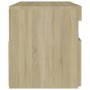 Nachttische mit LED 2 Stück Sonoma Sperrholz 60x35x40 cm von vidaXL, Nachttische - Ref: Foro24-3082781, Preis: 85,31 €, Rabat...