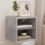 Mueble de TV de pared con luces LED gris hormigón 30x28,5x30 cm de , Muebles TV - Ref: Foro24-836979, Precio: 26,81 €, Descue...