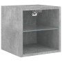 Mueble de TV de pared con luces LED gris hormigón 30x28,5x30 cm de , Muebles TV - Ref: Foro24-836979, Precio: 26,81 €, Descue...