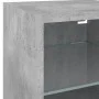 Wall-mounted TV cabinet with LED lights concrete gray 30x28.5x30 cm by , TV Furniture - Ref: Foro24-836979, Price: 26,47 €, D...