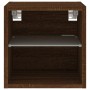 Mueble de TV de pared con luces LED roble marrón 30x28,5x30 cm de , Muebles TV - Ref: Foro24-836985, Precio: 27,23 €, Descuen...