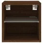 Wandmontierter TV-Schrank mit LED-Leuchten, braune Eiche, 30 x 28,5 x 30 cm von , TV-Möbel - Ref: Foro24-836985, Preis: 26,90...