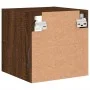 Wandmontierter TV-Schrank mit LED-Leuchten, braune Eiche, 30 x 28,5 x 30 cm von , TV-Möbel - Ref: Foro24-836985, Preis: 26,90...