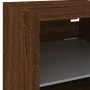 Wandmontierter TV-Schrank mit LED-Leuchten, braune Eiche, 30 x 28,5 x 30 cm von , TV-Möbel - Ref: Foro24-836985, Preis: 26,90...
