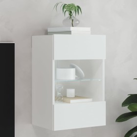 Mueble de TV de pared con luces LED blanco 40x30x60,5 cm de , Muebles TV - Ref: Foro24-837078, Precio: 43,66 €, Descuento: %