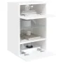 Wandmontierter TV-Schrank mit LED-Leuchten weiß 40x30x60,5 cm von , TV-Möbel - Ref: Foro24-837078, Preis: 43,11 €, Rabatt: %